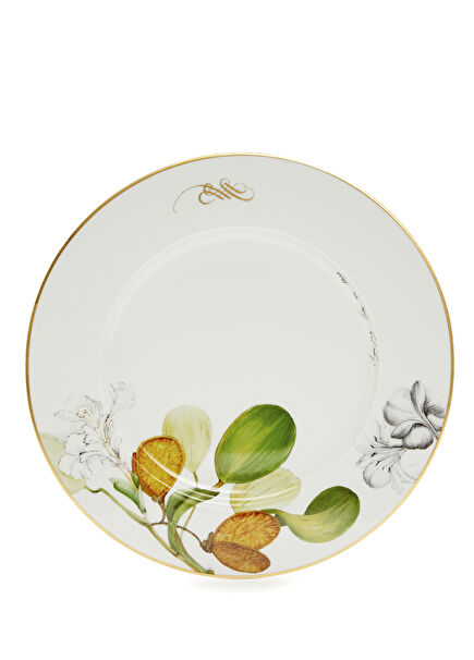 Amazonia White Green Porcelain Plate