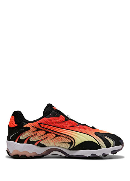 Inhale Glowing Red Black Unisex Sneaker