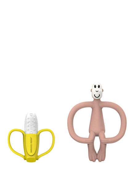 Banana Pembe Silikon Diş Kaşıyıcı Seti