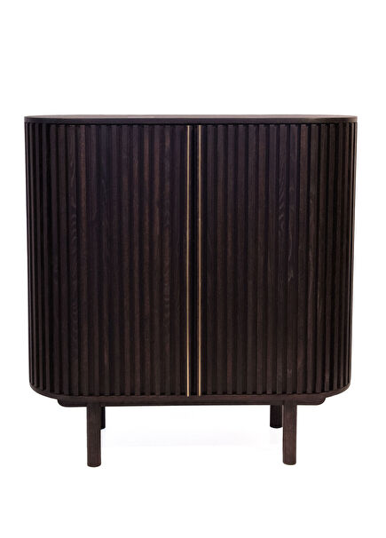 Docia Mahzen Serisi Dark Masif Meşe Bar Dolabı