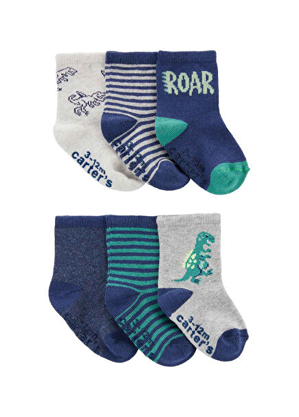 Colorful Baby Boy 6-Socks Set