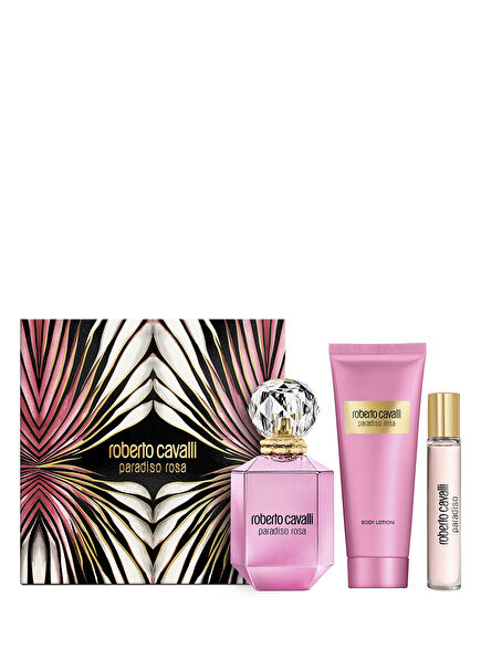 Paradiso Rosa EDP 75 ml + Seyahat Boy 15 ml + Vücut Losyonu 100 ml Kadın Parfüm Seti
