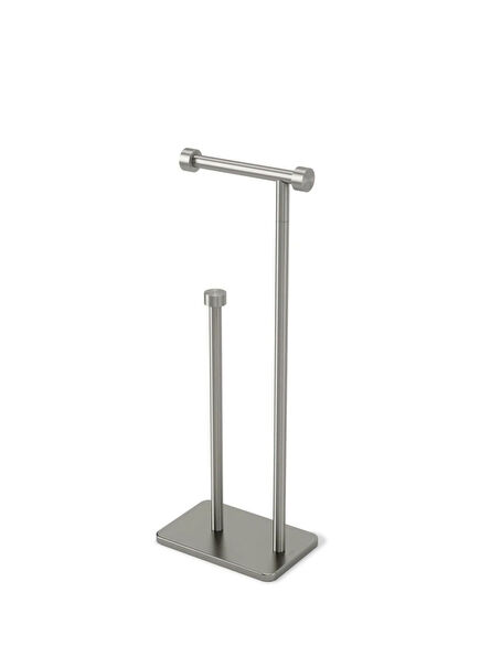 Stainless Steel Toilet Paper Holder & Reserve