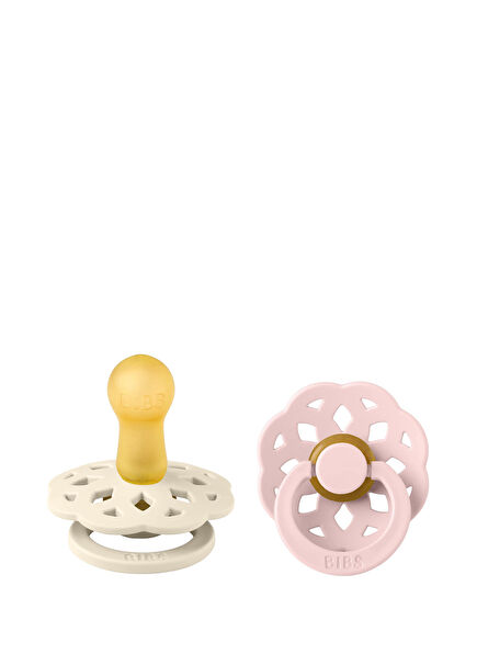 Boheme Ivory Blossom 6-18 Months Rubber 2-Pack Pacifier