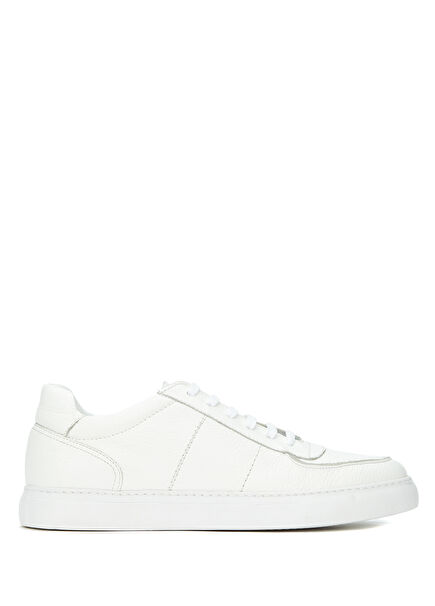 Beyaz Erkek Deri Sneaker