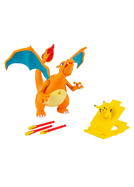 Sound and Light Electronic Charizard Pikachu Figure Set