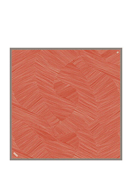 Texture Pattern Twill Silk Women's Scarf
