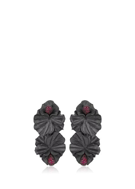 Flora Kadın Altın Küpe