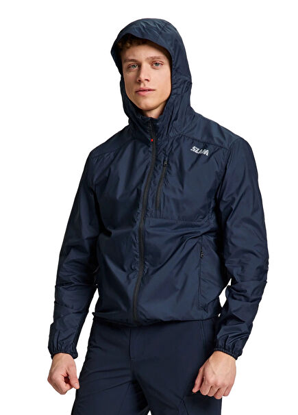 Act Packlite Mavi Kapüşonlu Erkek Spor Ceket