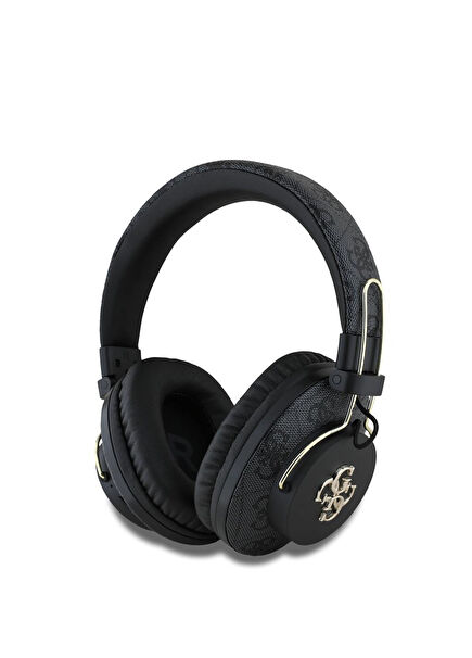 4G Desenli Metal Logo Siyah Kulak Üstü Bluetooth Kulaklık 