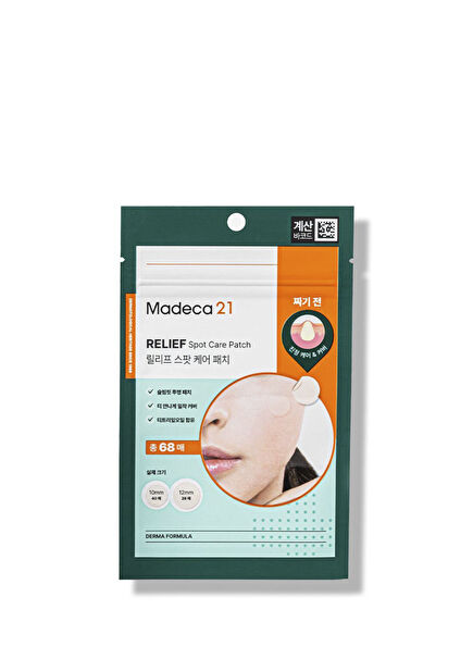 Madeca 21 Relief Spot Care Patch 68 Pcs Acne Row Care Patch