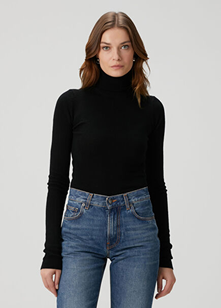 Black Wool Bodysuit
