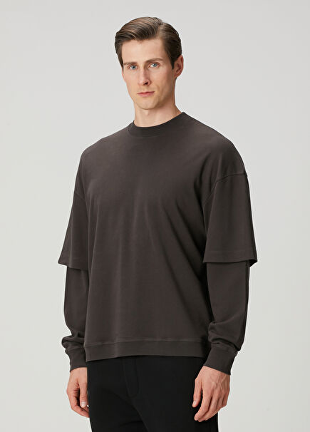 Brown Long Sleeve T-Shirt