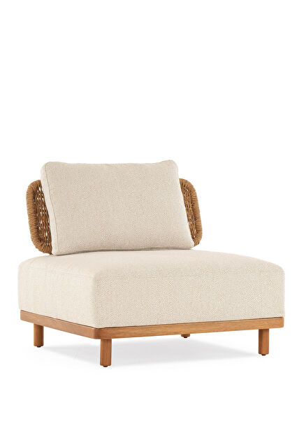 Avend Ekru Iroko Bahçe Koltuğu