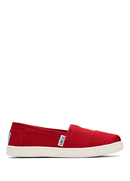 10010534 Aclass Red Canvas Girls Espadrille