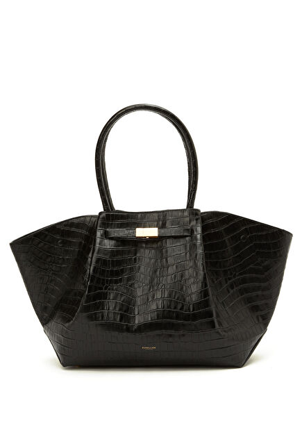 New York Crocodile Textured Women's Leather Bag