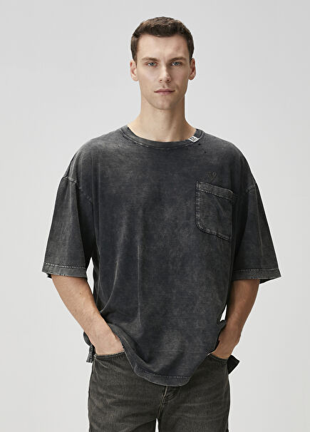 Black Worn T-Shirt