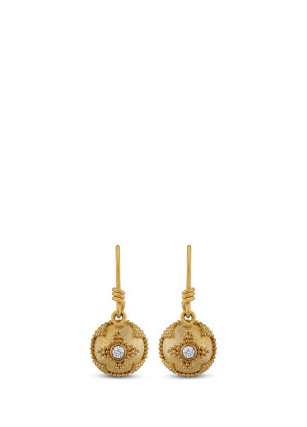 Diamond 24K Gold Women's Earrings