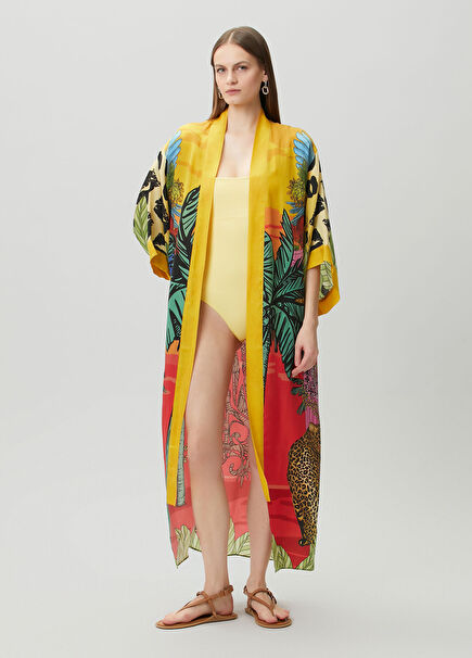 Jilda Odette Çok Renkli Kimono