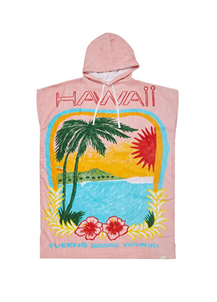 Atlas Hoodie Pink Women's Beach Towel
