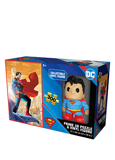 Superman Figure and 300 Piece 3D Puzzle