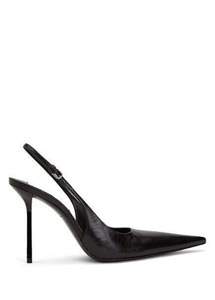 Black Leather Pump