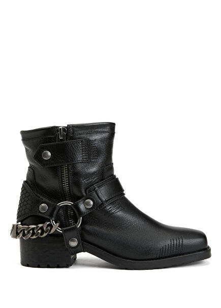 Igata Black Women's Leather Boots