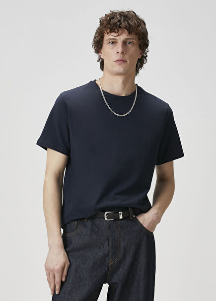 Lacivert Basic T-shirt