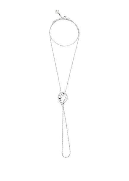 Love Star Silver 18K White Gold Plated Female Falcon