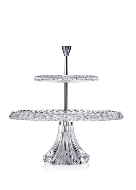 Crown Jewel Kristal 2 Katlı Etejer