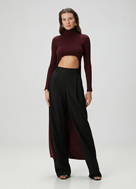 Black Pleated Pants