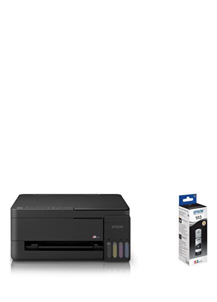EcoTank L3350 Wi-Fi + Scanner + Copier Color Multifunction Tank Printer C11CL62413 + Original Black Ink