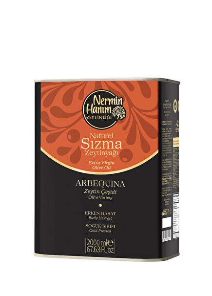 Yeni Hasat Arbequina Erken Hasat Soğuk Sıkım Zeytinyağı 2 lt