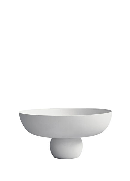 Baburu Medio White Ceramic Decorative Bowl