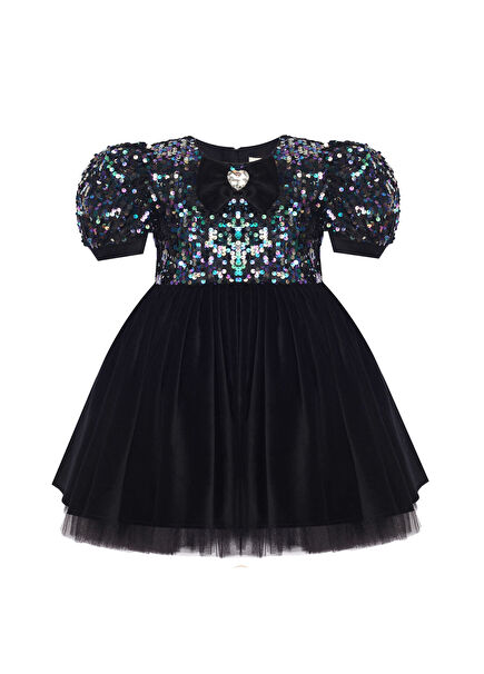 Skyglow Black Girls Dress