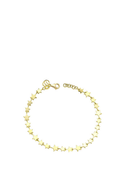 Star Detailed Women's Gold Bracelet
