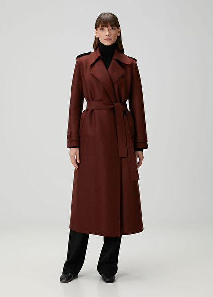 Cognac Wool Coat