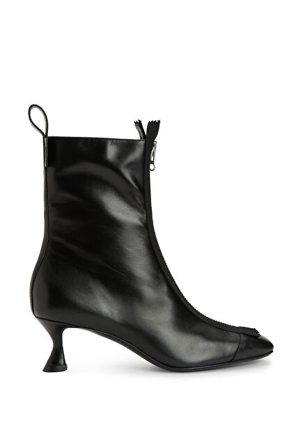 Siyah Kadın Deri Bot