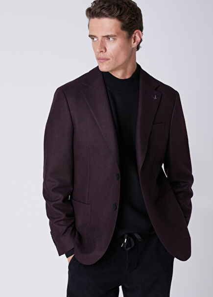 Plum Wool Jacket