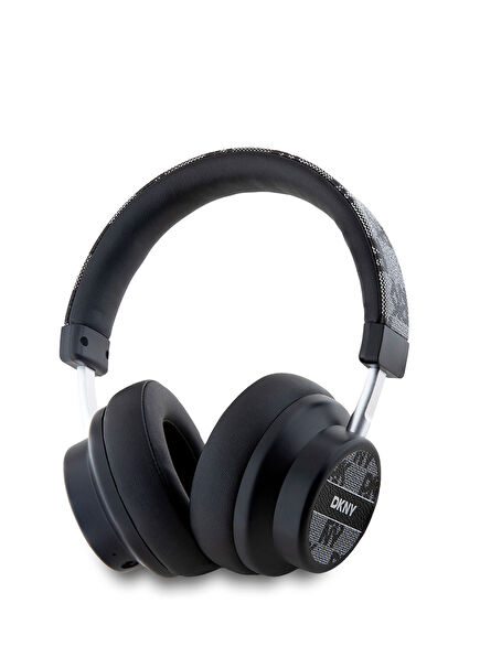 Logo Desenli Siyah Kulak Üstü Bluetooth Kulaklık