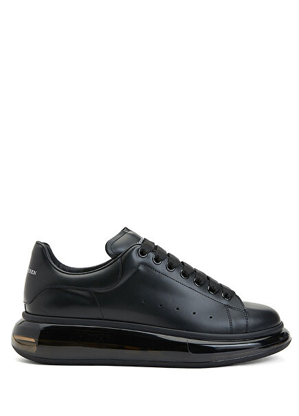 Oversize Siyah Erkek Deri Sneaker