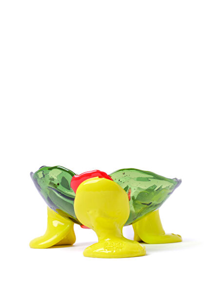 Big Collina Large Multicolored Green Vase