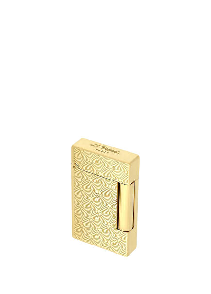 Initial Guilloche Altın Rengi Çakmak 