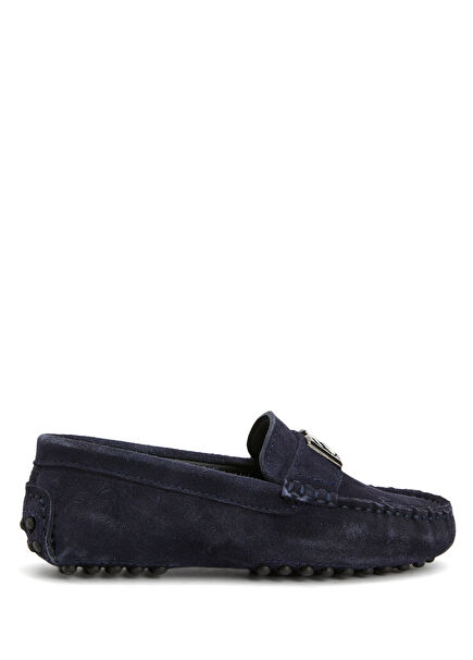 Koyu Mavi Erkek Çocuk Süet Ayakkabı