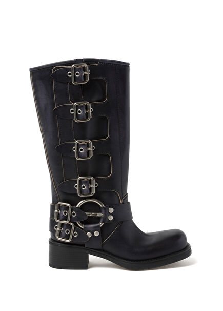 Leather Black Women's Boot