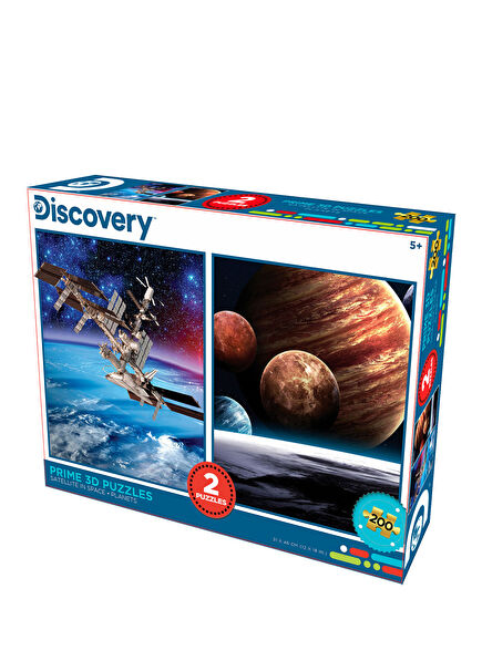 Discovery Moons and Planets 200 Piece 2 Piece 3D Puzzle