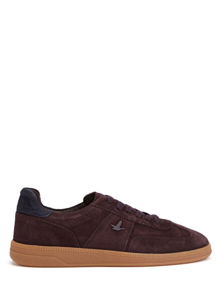 Bordo Kadın Süet Sneaker