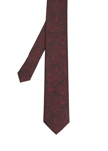 Burgundy Shawl Jacquard Tie