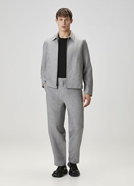 Gri Yün Pantolon