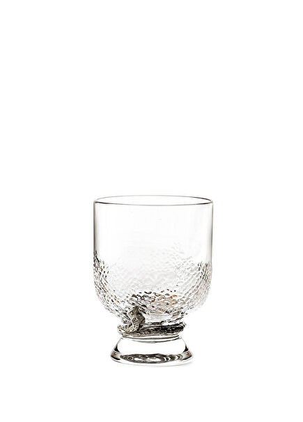 Phyton Platinum Decorated Crystal Water & Whiskey Glass